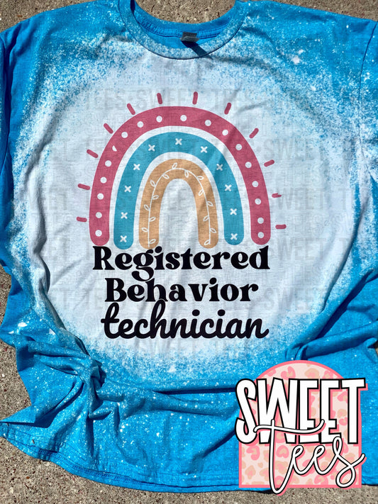 Registered Behavior Technician Rainbow tee