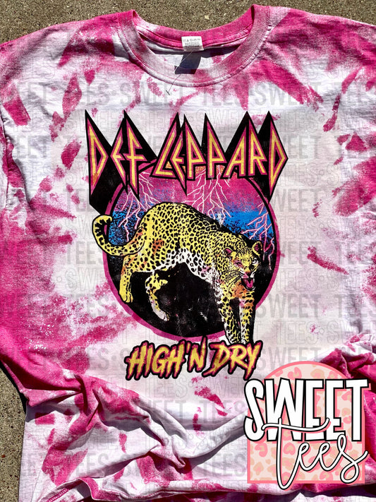 Def Leppard High n Dry Acid Wash tee