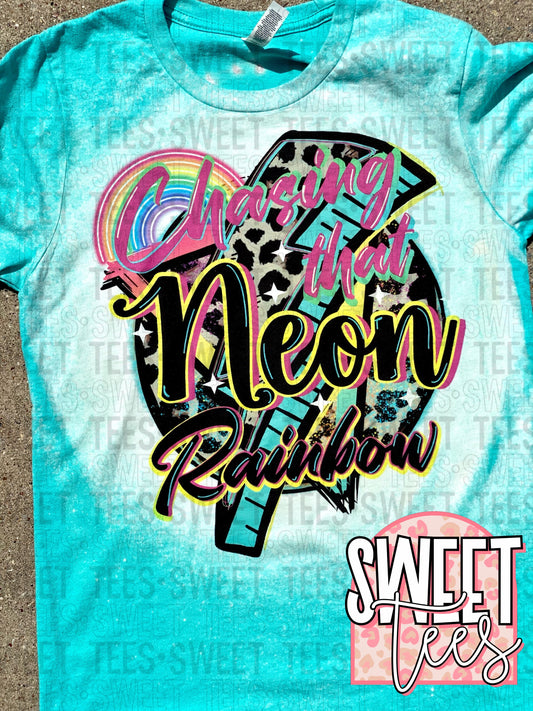 Neon Rainbow tee