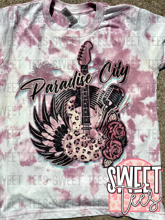 Paradise City Acid Wash tee