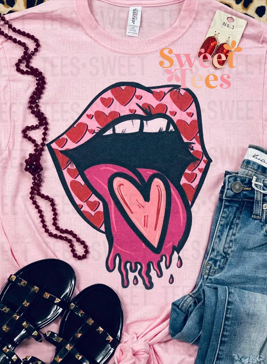 Drip Valentine Tongue tee