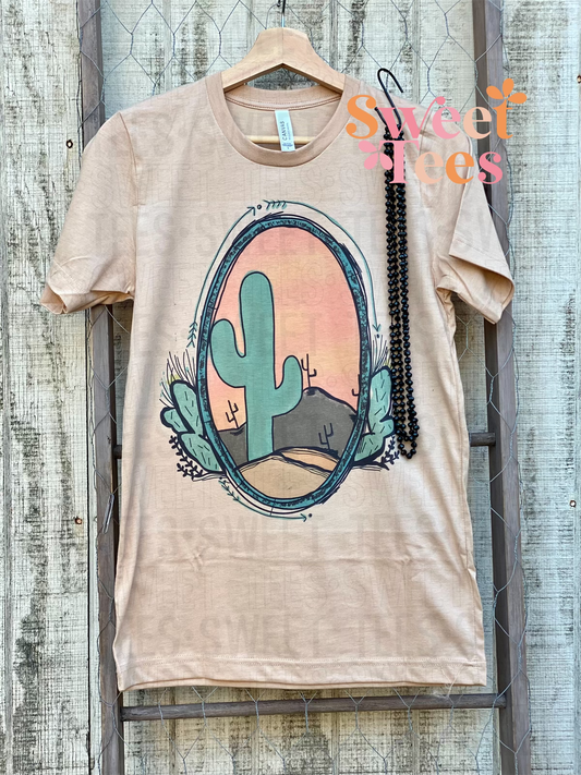 Cactus Sunset tee