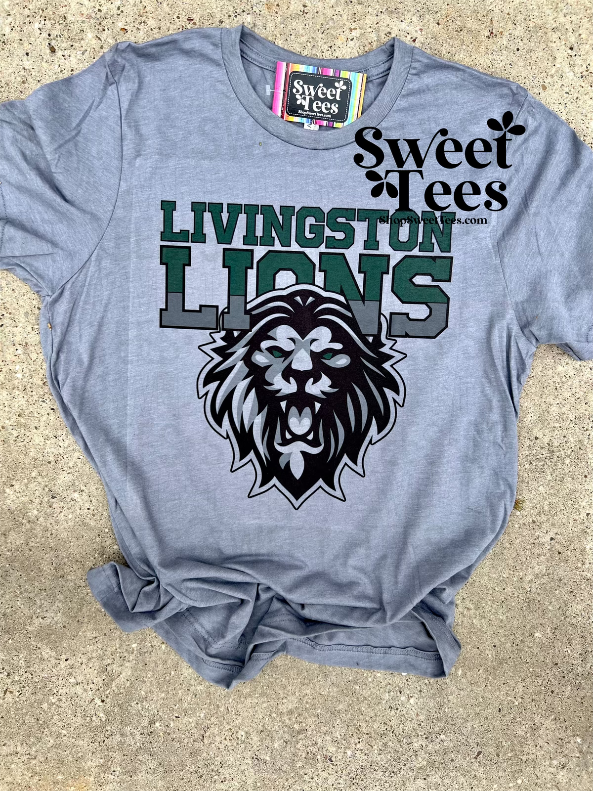 Livingston Lions Lion Mascot tee