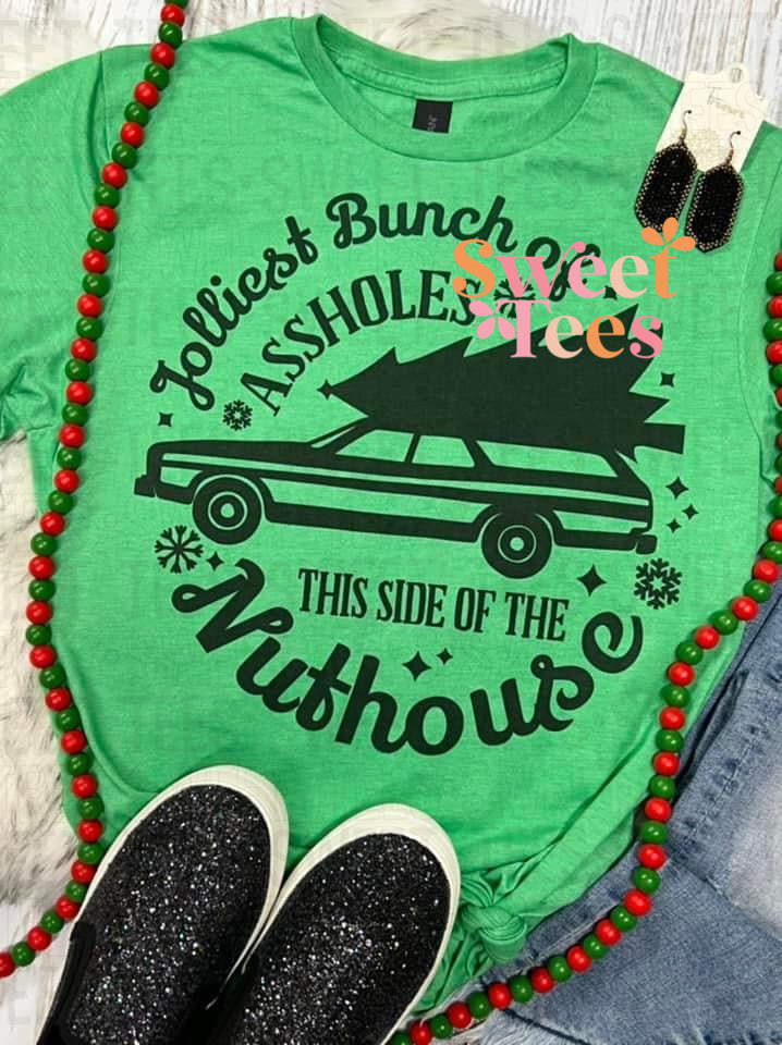 Jolliest Assholes Green tee