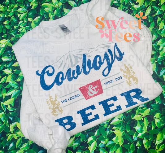 Cowboys and Beer Sweatshirt