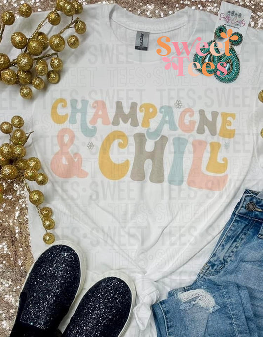 Champagne and Chill tee