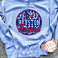 Houston Texans Leopard Circle Sweatshirt