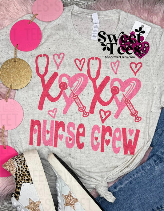 Nurse Crew Valentine tee