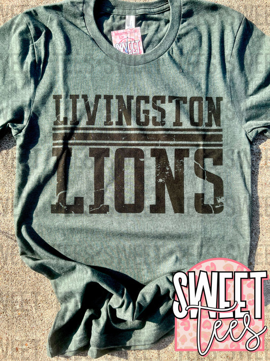 Livingston Lions tee - FOREST