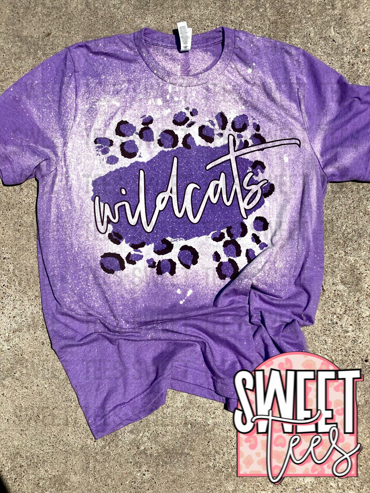 Big Sandy Wildcats Glitter Leopard tee