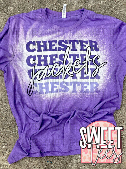 Chester Jackets Stacked tee