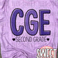 CGE 2nd Grade tee