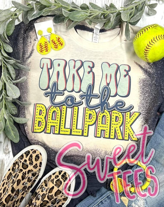 Take me to the Ball Park tee - softball