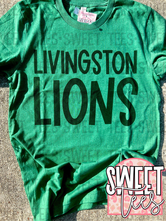 Livingston Lions Lettered tee