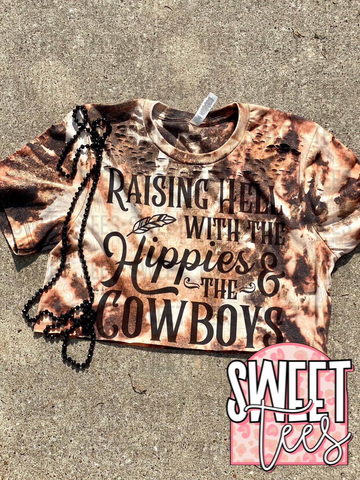 Raising Hell with the Hippies and Cowboys Crop Top